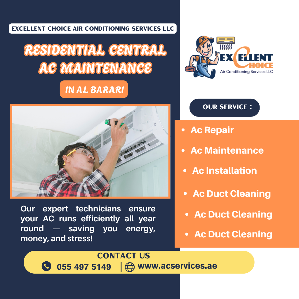 Residential Central AC Maintenance in Al Barari: A Complete Guide to Comfortable Living