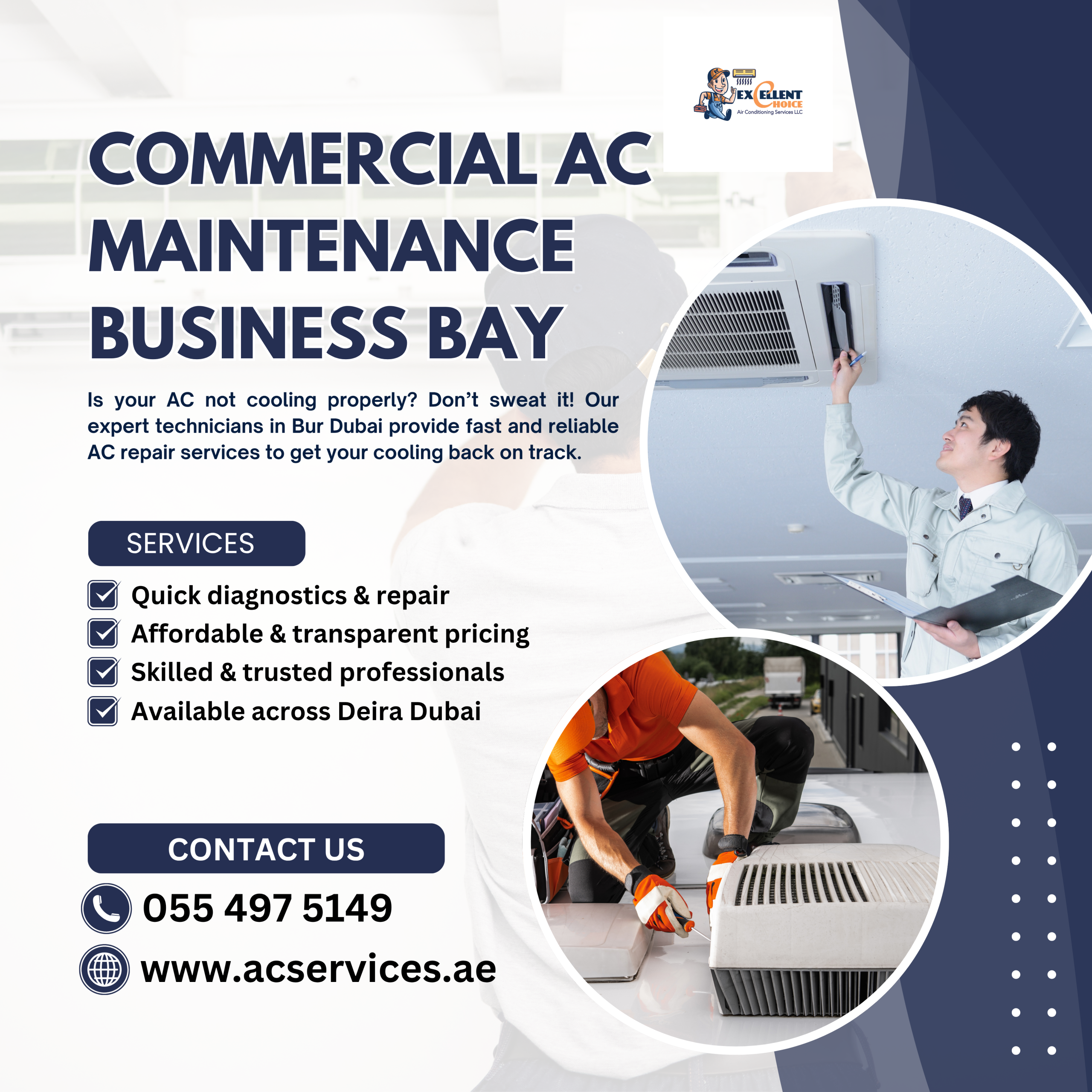 Commercial AC Maintenance Business Bay – Keep Your Cooling System in Top Shape