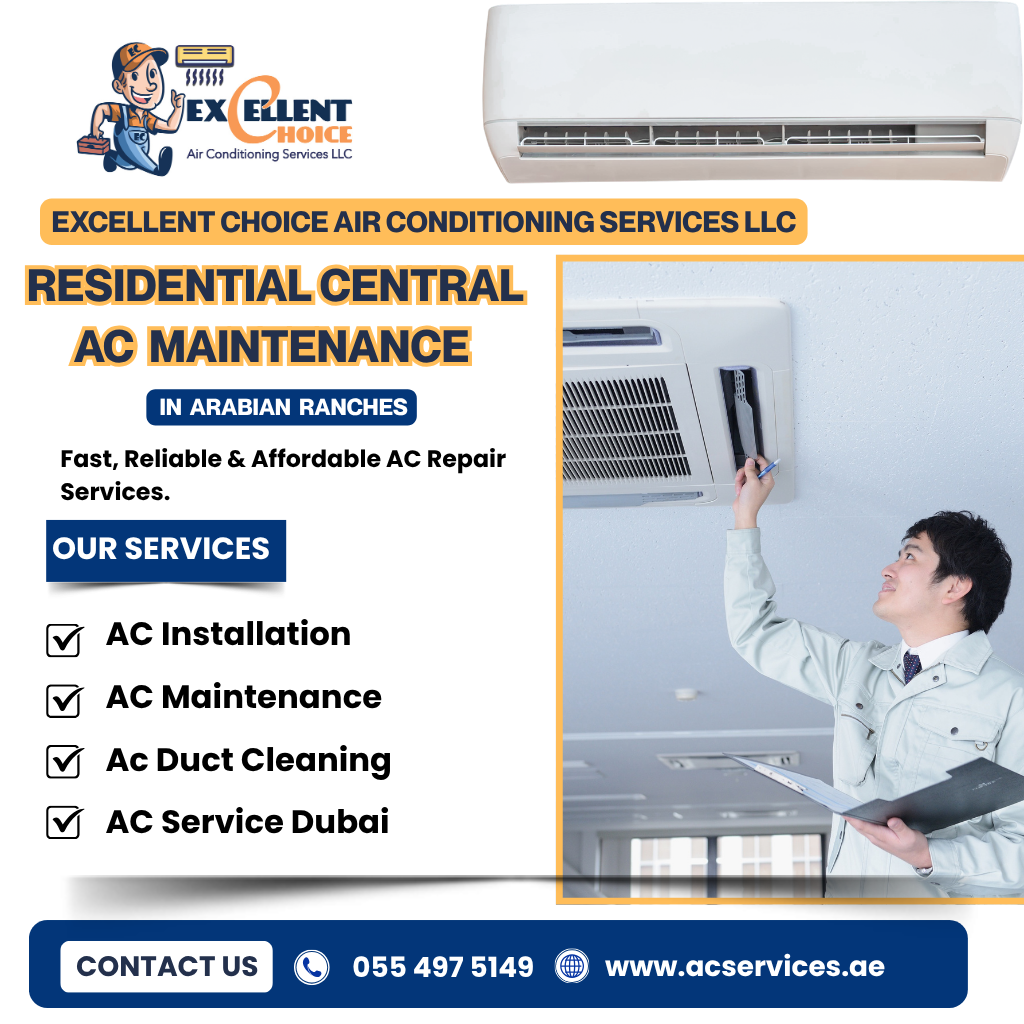 Residential Central AC Maintenance in Arabian Ranches