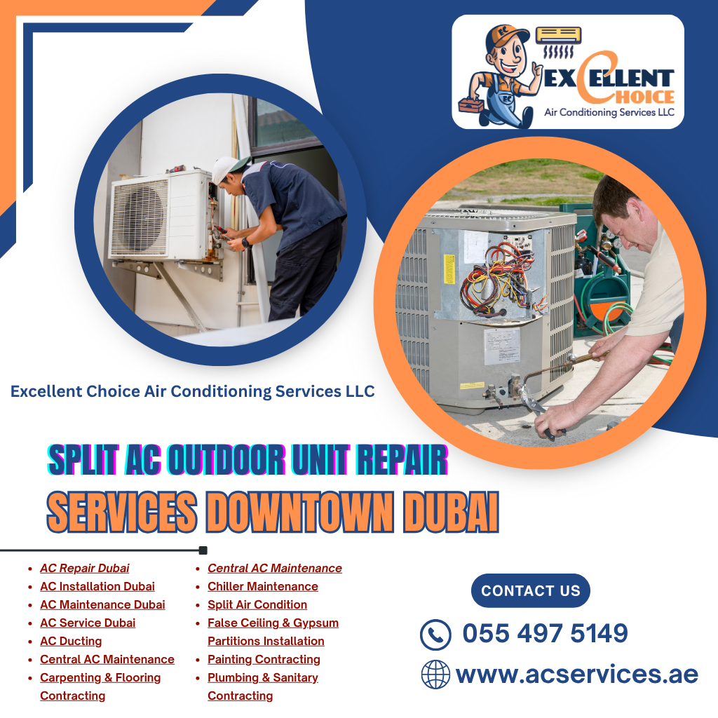 Split AC Outdoor Unit Repair Services Downtown Dubai