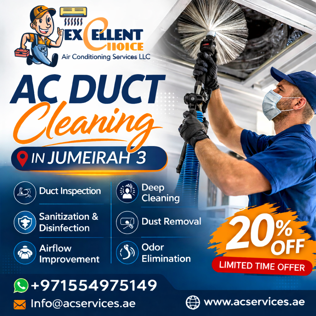 AC Duct Cleaning in Jumeirah 3