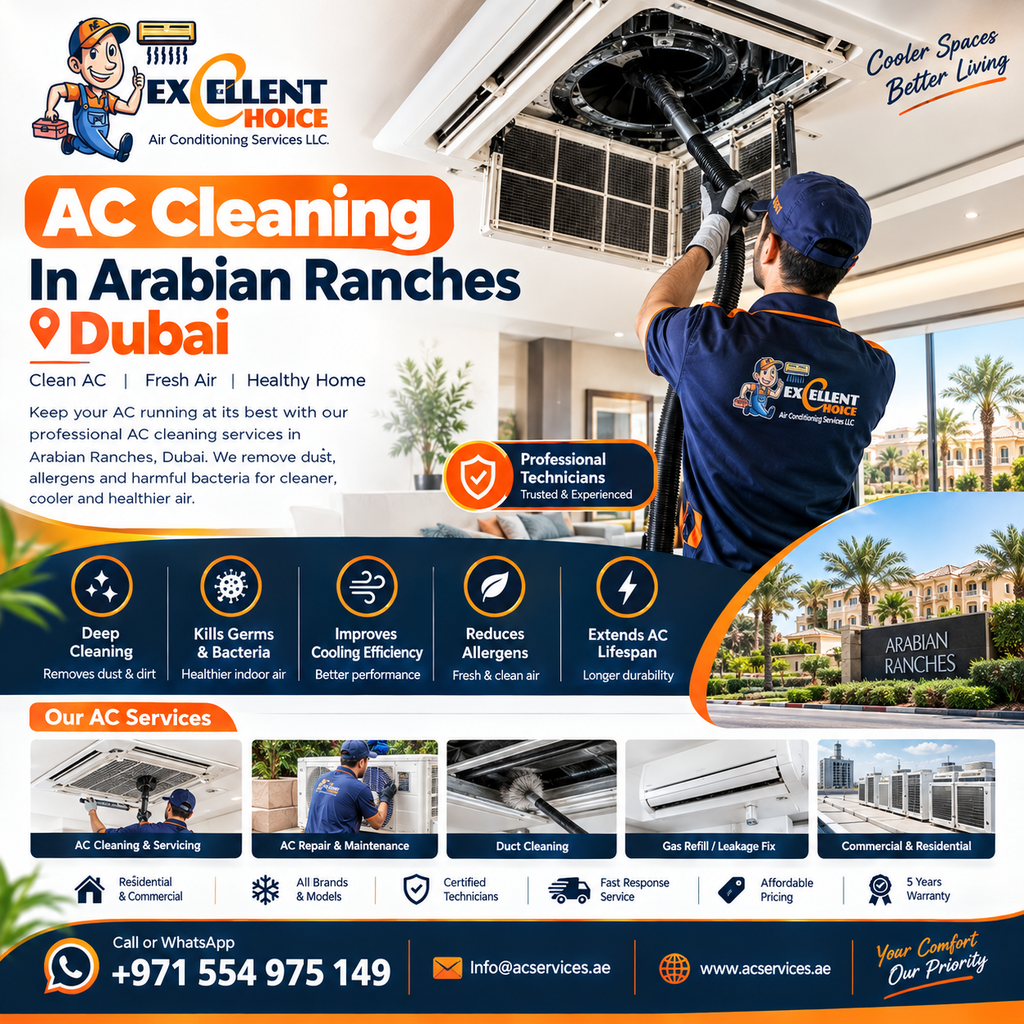 AC Cleaning In Arabian Ranches Dubai